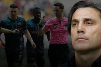 Vincenzo Montella çılgına döndü! Adana Demirspor-Beşiktaş kırmızı kart