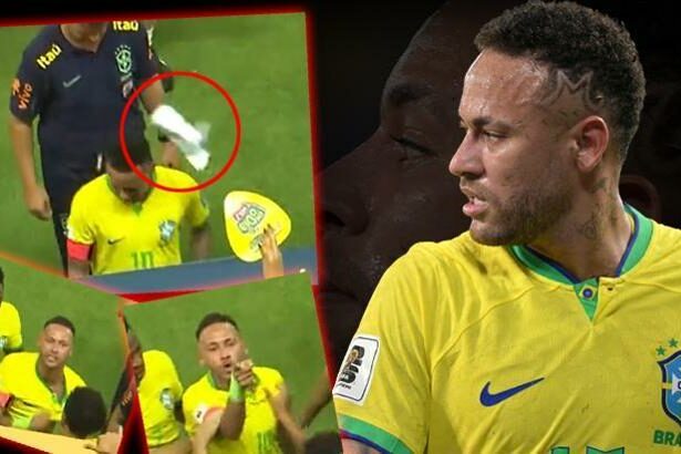 Brezilya'da Neymar sinir krizi geçirdi! Taraftar mısır kovası fırlattı...