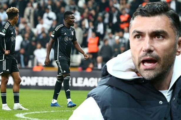 Beşiktaş tribünlerinden Burak Yılmaz ve takıma büyük tepki! Sergen Yalçın tezahüratları...