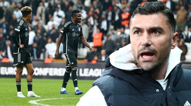 Beşiktaş tribünlerinden Burak Yılmaz ve takıma büyük tepki! Sergen Yalçın tezahüratları...