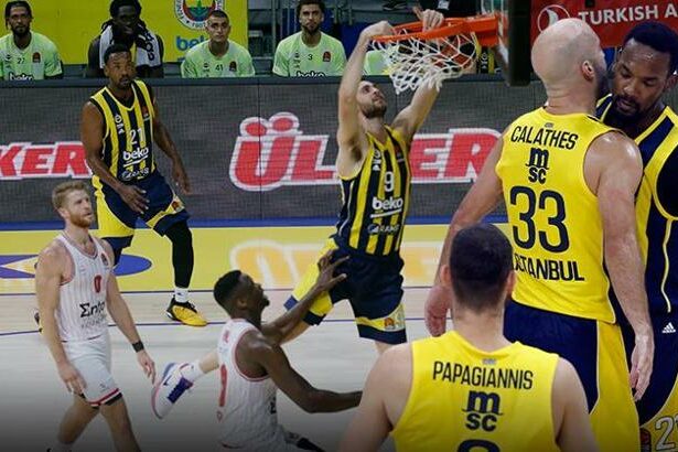 (ÖZET) Fenerbahçe Beko - Olympiakos maç sonucu: 79-77