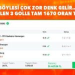 45+3, 45+4 ve 45+9'da gelen goller... Yok böyle iddaa kuponu! 1.670 oranla 31 bin TL kazandı...