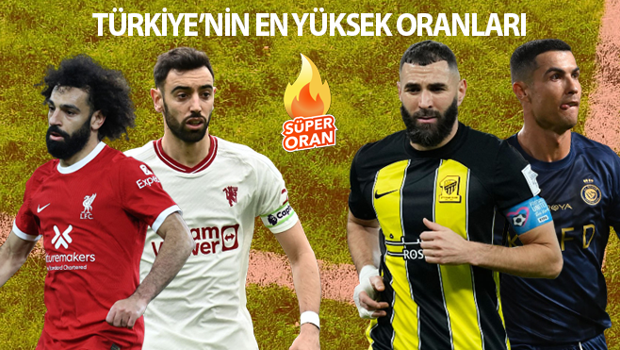 Al Ittihad'ın konuğu Al Nassr, Premier Lig'de Liverpool ve Manchester United sahada! Türkiye'nin en yüksek iddaa oranları bu maçlarda...