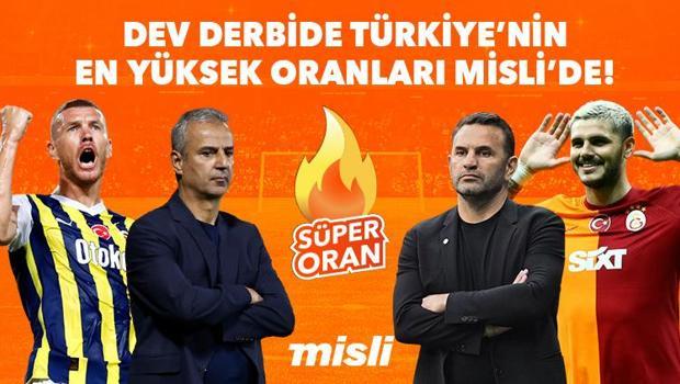 Fenerbahçe-Galatasaray derbisine Türkiye'nin en yüksek iddaa oranları Misli'de! Skor tahminleri, bilinmesi gerekenler…