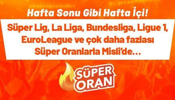 Hafta sonu gibi hafta içi iddaa bülteni! Misli'de süper oranlı maçlar, yüksek iddaa oranları kaçmaz...