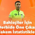 İddaacılar buraya mutlaka göz atsın! Fenerbahçe-Galatasaray derbisinde öne çıkan hakem istatistikleri...