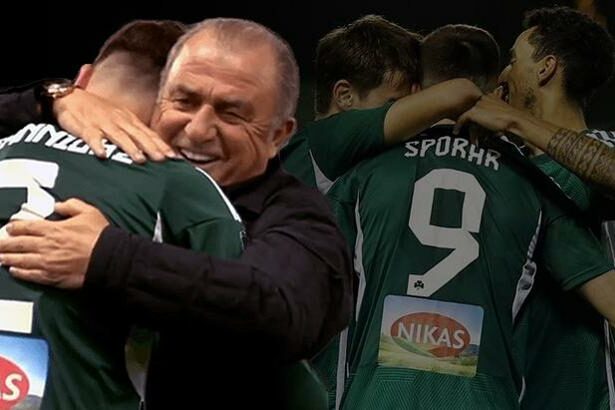 Fatih Terim'li Panathinaikos çeyrek finale yükseldi! Samet Akaydin siftah yaptı