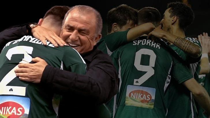 Fatih Terim'li Panathinaikos çeyrek finale yükseldi! Samet Akaydin siftah yaptı