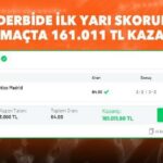 Madrid Derbisine iddaa oynadı, Misli'den 161 bin 11 TL kazandı