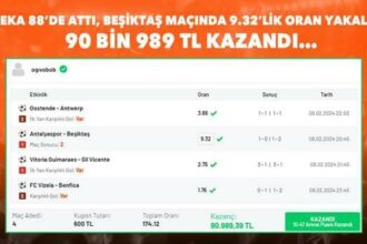 Muleka'nın golleriyle 90 bin 989 TL kazandı! Misli'de Şampiyon Oran'la enfes iddaa kuponu yakaladı...