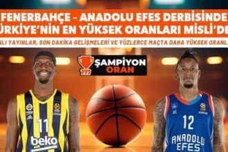 Euroleague'de Türk derbisine en yüksek iddaa oranları Misli'de! Son dakika gelişmeleri, Şampiyon Oran, canlı yayınlar ve daha fazlası...