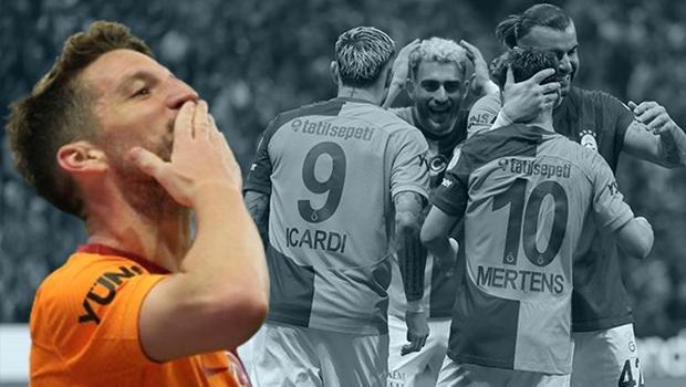 Galatasaray'ın hücum üçlüsünden 150 gollük katkı! Mauro Icardi, Dries Mertens ve Kerem Aktürkoğlu...