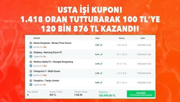 1.408 oran bildi, 120 bin 876 TL kazandı! Misli'de 5 maçlık iddaa kuponu...