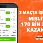 3 maçlık iddaa kuponu oynadı, 170 bin 352 TL kazandı