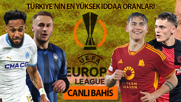 Avrupa Ligi yarı final ilk maçları, Türkiye'nin en yüksek iddaa oranları ile Misli'de! Marsilya-Atalanta, Roma-Leverkusen muhtemel 11'ler...