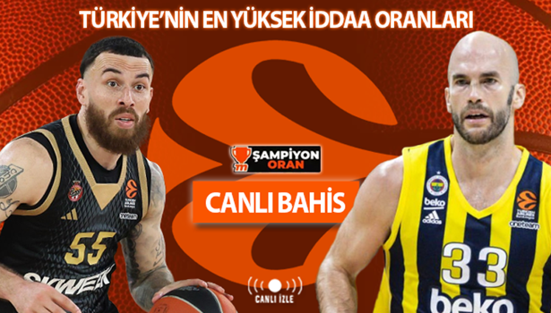 Fenerbahçe Beko, AS Monaco ile Euroleague Final-Four'a kalabilmek için parkede! Türkiye'nin en yüksek iddaa oranları Misli'de...