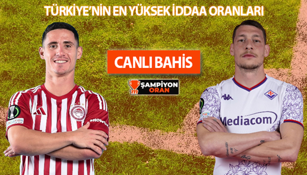 Fenerbahçe'yi eleyen Olympiakos, Fiorentina ile Atina'da kozlarını paylaşıyor! Konferans Ligi finali "Şampiyon Oran" farkı ile Misli'de...