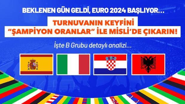 EURO 2024 B Grubu detaylı analizi, turnuvaya özel oyunlar ve çok daha fazlası burada! Heyecanı Şampiyon Oran’la Misli’de Yaşa...