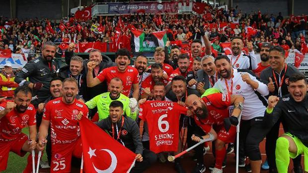 Milliler, Avrupa'nın zirvesinde! Ampute Milli Futbol Takımı'ndan üst üste 3. Avrupa şampiyonluğu