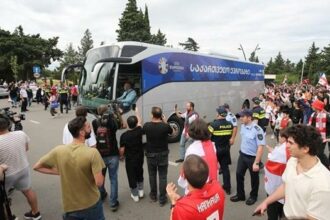 Gürcistan Milli Takımı'na ülkesinde coşkulu karşılama! EURO 2024 Son 16'da elenmişlerdi...