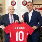 Şenes Erzik, TFF Başkanı Hacıosmanoğlu’nu ziyaret etti