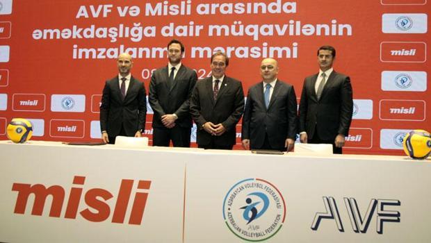 Azerbaycan Voleybol Federasyonu ve misli.com arasında iş birliği anlaşması imzalandı