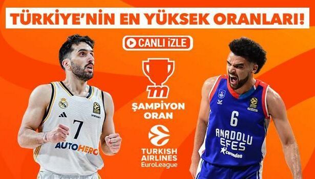 Anadolu Efes, Real Madrid deplasmanında zafer peşinde! En yüksek oranlar ve canlı yayın Misli'de...