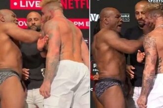 Dünyanın beklediği maç öncesi olay! Mike Tyson, Jake Paul'u tokatladı ve ortalık karıştı...