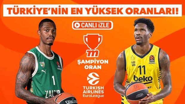 Zalgiris - Fenerbahçe Beko maçı Türkiye'nin En Yüksek Oranları farkıyla ve canlı yayınla Misli'de!