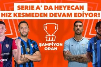 İtalya Serie A'da heyecan hız kesmeden devam ediyor! Cagliari - Inter ve Lazio - Atalanta karşılaşmaları Şampiyon Oranlar ile Misli'de