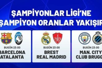 Devler Ligi'nde bugün Barcelona, Real Madrid ve Manchester City sahaya çıkıyor! Şampiyonlar Ligi'ne özel Şampiyon Oranlar Misli'de