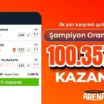 İlk yarı karşılıklı golleri bildi! Şampiyon Oran farkı ile 100.357 TL kazandı…