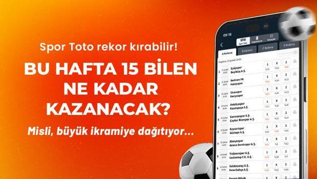 Spor Toto rekor kırabilir! Bu hafta 15 bilen ne kadar kazanacak? Misli, büyük ikramiye dağıtıyor…