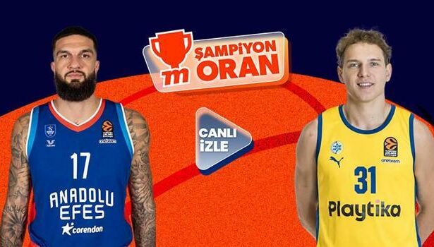 Anadolu Efes’in Maccabi’yi Letonya’da ağırlayacağı maçın heyecanı canlı yayın ve Şampiyon Oranlar ile Misli'de!