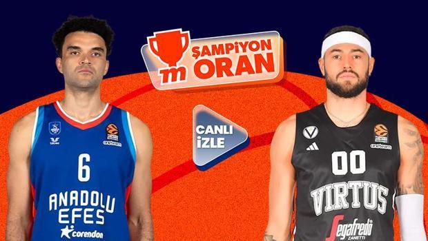 Anadolu Efes’in Virtus Bologna'yı ağırladığı kritik maç canlı yayın ve Şampiyon Oranlar ile Misli'de