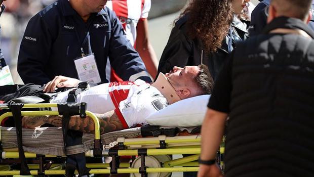 Sivasspor'da Rey Manaj şoku! Ambulansla hastaneye kaldırıldı