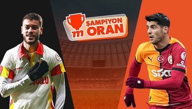 Galatasaray, Süper Lig'de Göztepe'nin konuğu olacak! Maçın heyecanı Şampiyon Oranlar ile Misli'de