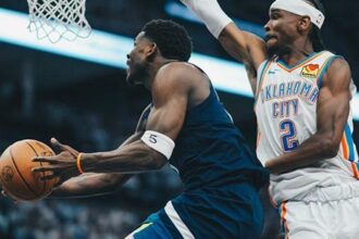 Timberwolves, Thunder'ı 143-101 yenerek seride durumu 2-1 yaptı!