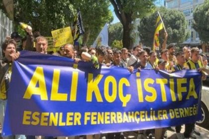 5 bin Fenerbahçeli Ali Koç'un istifa etmesi için yürüdü!