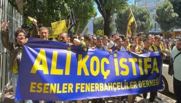 5 bin Fenerbahçeli Ali Koç'un istifa etmesi için yürüdü!