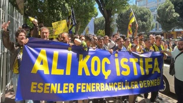 5 bin Fenerbahçeli Ali Koç'un istifa etmesi için yürüdü!