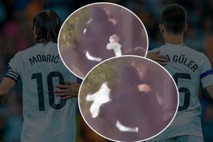 Luka Modric, 10 numaralı formasını Arda Güler'e verdi! İşte o anlar