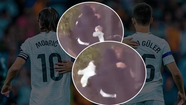 Luka Modric, 10 numaralı formasını Arda Güler'e verdi! İşte o anlar