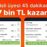 Misli üyesi 45 dakikada 317 bin TL kazandı!