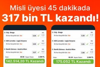 Misli üyesi 45 dakikada 317 bin TL kazandı!