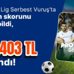 Misli Pro Lig Serbest Vuruş’ta 3 maçın skorunu doğru bildi, tam 531.403 TL kazandı!