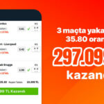 3 maça şut bahsi oynadı, 35.80 oran ile 297 bin TL kazandı!