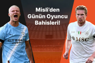 Erling Haaland Şampiyonlar Ligi’nde durdurulamıyor! Asist Sihirbazı Kevin De Bruyne’nin asist yapar oranı 3.15… İşte Misli’den günün oyuncu bahisleri