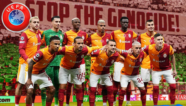 Galatasaray, UEFA’dan ceza alabilir! İngiliz basınından Gazze pankartı için iddia