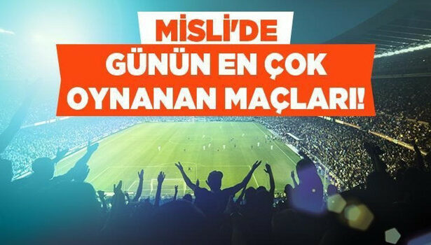 Hafta arası kupa mücadelelerinde hangi karşılaşmalara oynanıyor? İtalya Serie A’da Şampiyon Oranlı tercihler öne çıkıyor... İşte Misli’de Günün En Çok Oynanan Maçları